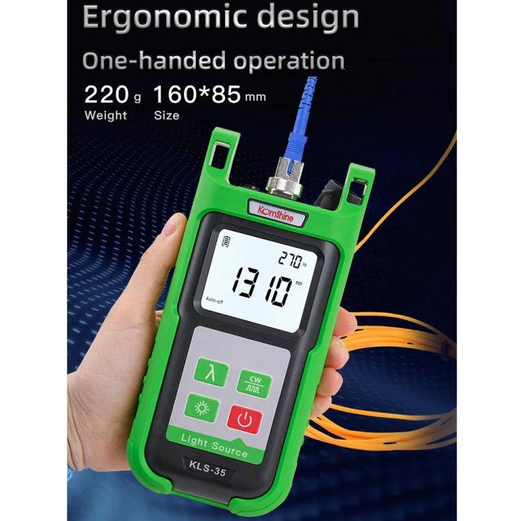 Komshine Handheld Laser Light Source Fiber Tester with LED Backlight, Model: KLS-35-M