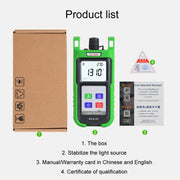 Komshine Handheld Laser Light Source Fiber Tester with LED Backlight, Model: KLS-35-M