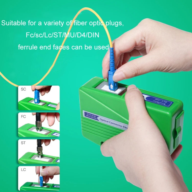 Komshine Handheld Cassette Fiber Optic Cleaning Box, Model: KCC-550