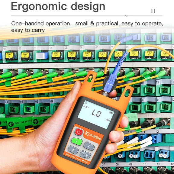 Komshine Mini Handheld Optical Power Meter Fiber Loss Measurement, Specification: KPM-25M-A/-70DBM to +6DBM