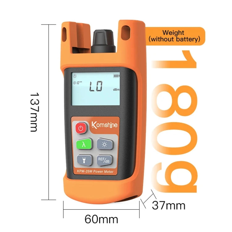 Komshine Mini Handheld Optical Power Meter Fiber Loss Measurement, Specification: KPM-25M-A/-70DBM to +6DBM