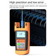 Komshine Mini Handheld Optical Power Meter Fiber Loss Measurement, Specification: KPM-25M-A/-70DBM to +6DBM