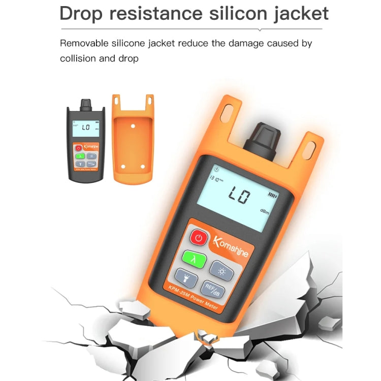 Komshine Mini Handheld Optical Power Meter Fiber Loss Measurement, Specification: KPM-25M-A/-70DBM to +6DBM