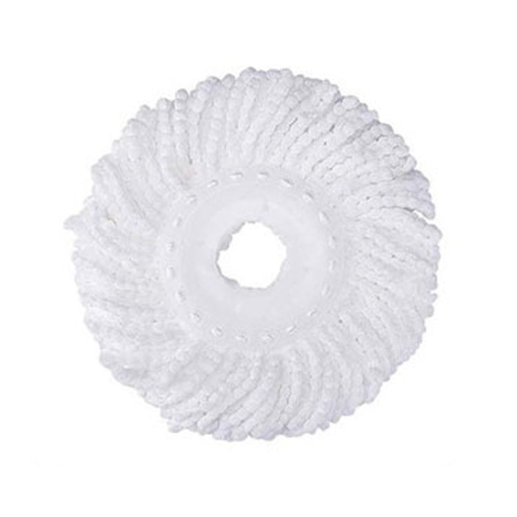 Fine Fiber Mop Pad For 15.8-16cm 360 Rotating Mop Cotton Yarn Replacement Cloths(White)