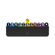 bbdd Temporary Parking License Plate Concealable Car Removal Number Plate(Rainbow Edition)