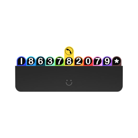 bbdd Temporary Parking License Plate Concealable Car Removal Number Plate(Rainbow Edition)