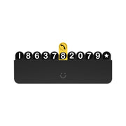 bbdd Temporary Parking License Plate Concealable Car Removal Number Plate(Pure Edition)