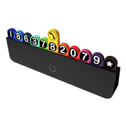 bbdd Temporary Parking License Plate Concealable Car Removal Number Plate(Pure Edition)