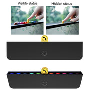 bbdd Temporary Parking License Plate Concealable Car Removal Number Plate(Rainbow Edition)