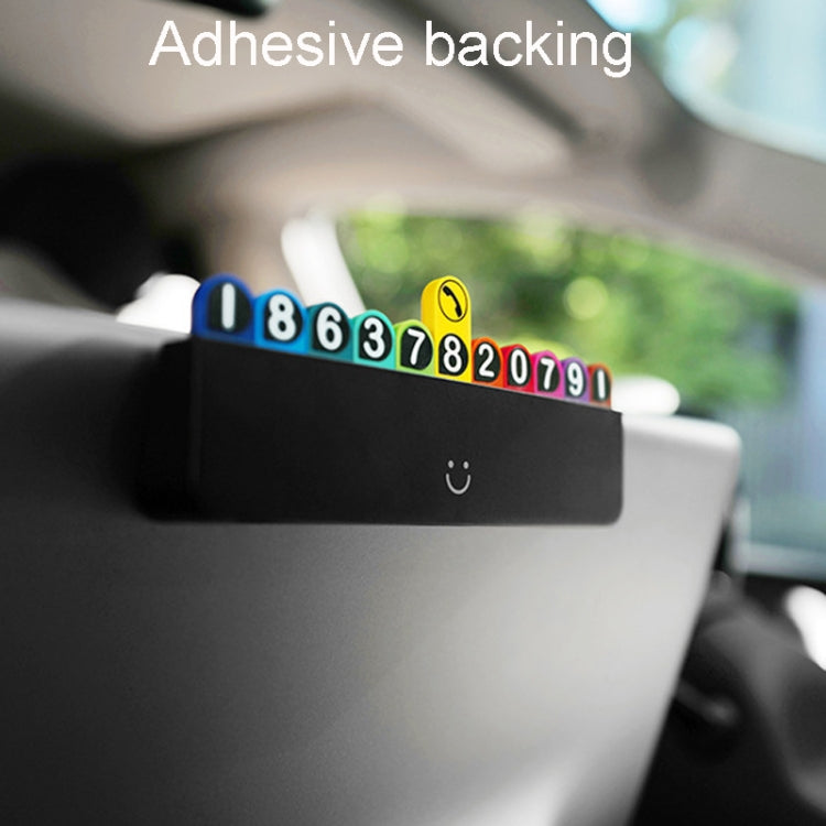 bbdd Temporary Parking License Plate Concealable Car Removal Number Plate(Pure Edition)
