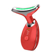 Electrical Neck Beauty Instrument Neck Massager Face Beauty Device, Style: Oval(Red) - free shipping - PMC TechLife - Order now!