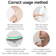 Electrical Neck Beauty Instrument Neck Massager Face Beauty Device, Style: Oval(Red)