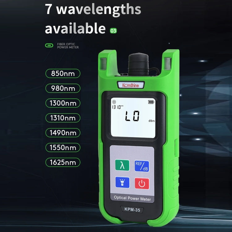 Komshine High-Precision Optical Power Meter Optical Cable Line Tester, Model: KPM-35-A/-70DBM to +6DBM