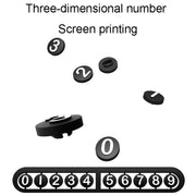 Bbdd Pod Temporary License Card Hidden Retro Parking Plate(Green)