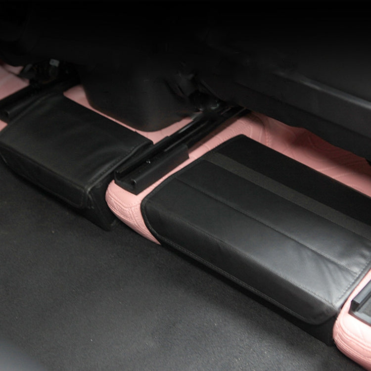 For Tesla Model Y PU Leather Car Interior Storage Glove Box Modification Accessories, Style: Air Outlet Model