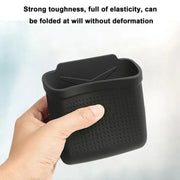 For Tesla Model 3Y Adhesive Sticker Installation Car Silicone Storage Bo(Black)