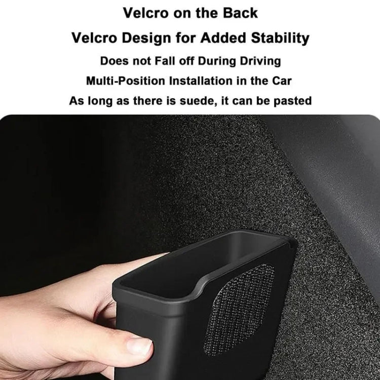 For Tesla Model 3Y Adhesive Sticker Installation Car Silicone Storage Bo(Black)