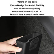 For Tesla Model 3Y Adhesive Sticker Installation Car Silicone Storage Bo(Black)