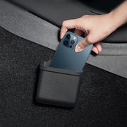 For Tesla Model 3Y Adhesive Sticker Installation Car Silicone Storage Bo(Black)