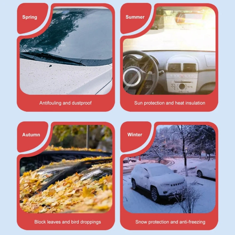 ST-3959 Snow Cover Front Windshield Strong Magnetic Adsorption Car Windshield Cover Oxford Cloth Comprehensive Protection