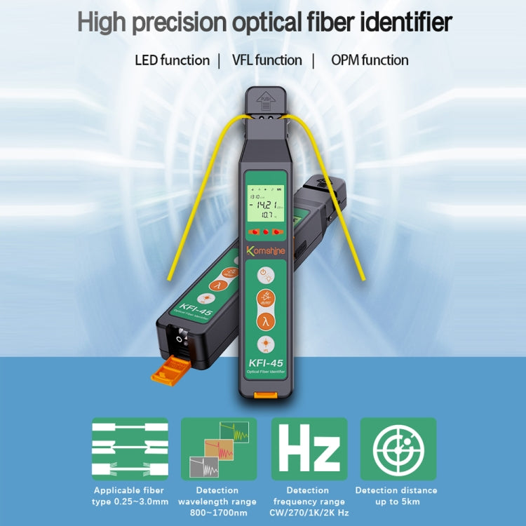 Komshine Optical Fiber Signal Direction Identification Instrument, Model: KFI-45-L