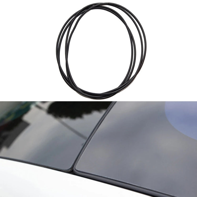For Tesla Model 3 3m Skylight Sealing Water-resistant Strips Windshield Noise Reduction Sound Isolation Ring(Black)