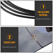 For Tesla Model 3 3m Skylight Sealing Water-resistant Strips Windshield Noise Reduction Sound Isolation Ring(Black)