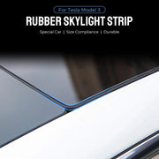 For Tesla Model 3 3m Skylight Sealing Water-resistant Strips Windshield Noise Reduction Sound Isolation Ring(Black)