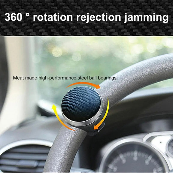 DM-123 Car Steering Wheel Auxiliary Bearing Universal Turning To Help Saving Effort To Turn To Help Ball(Black)