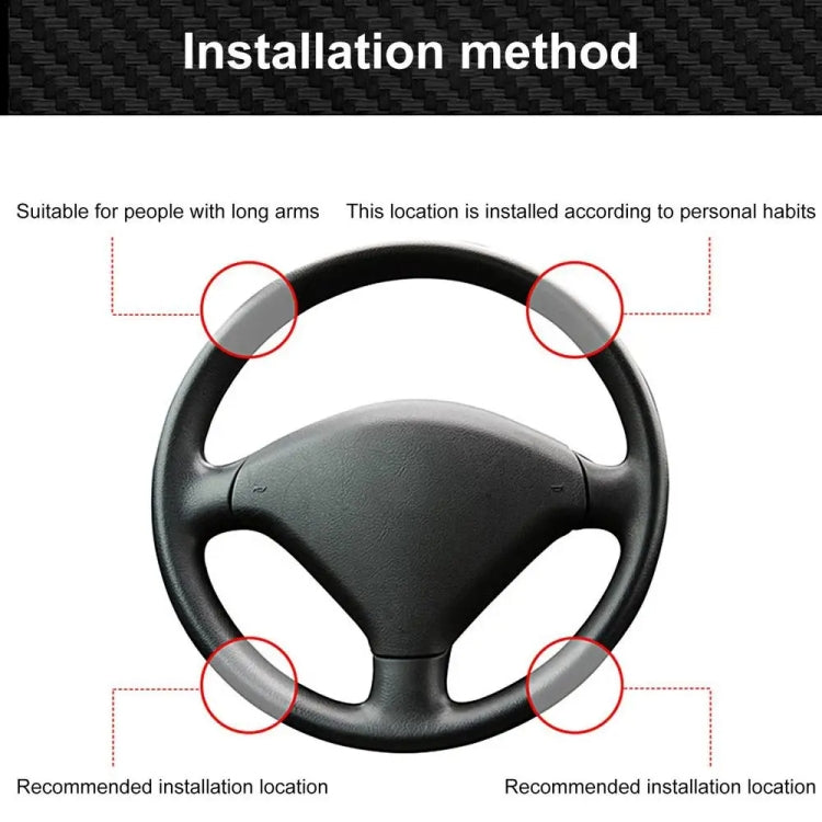DM-123 Car Steering Wheel Auxiliary Bearing Universal Turning To Help Saving Effort To Turn To Help Ball(Black)