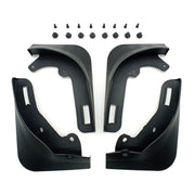 For Tesla Model Y Car Punch-Free Front And Rear Wheel Soft Rubber Mudguards, Style: Matte Black