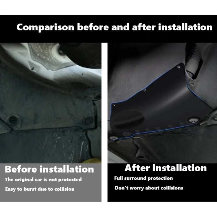 For Tesla  Model 3 Car Coolant Guard Board Chassis Pipe Protection Baffle Engine Battery Condenser Case