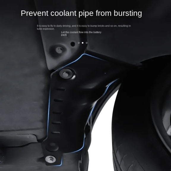 For Tesla  Model Y Car Coolant Guard Board Chassis Pipe Protection Baffle Engine Battery Condenser Case