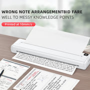 Small A4 Home Office Portable Inkless Printing Thermal Paper, Model: 200pcs Thermal Paper