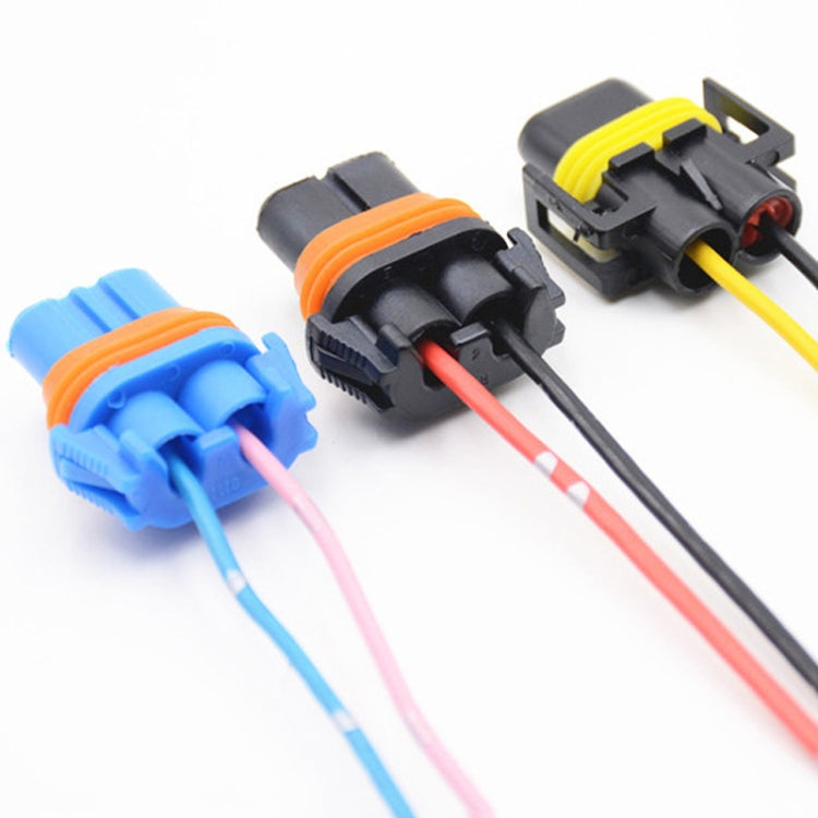 1pair For H11 / H8 / 881 Car Headlight Socket Light Holder Plug With Cable