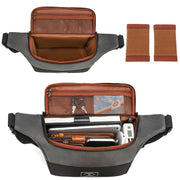 PU Leather Shoulder Crossbody Photography Bag SLR Camera Bag Lens Storage Bag(Brown)