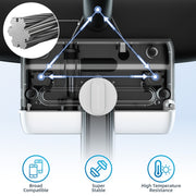 Car Rearview Mirror Phone Holder 360 Degree Rotation Smartphones Stand(Black)