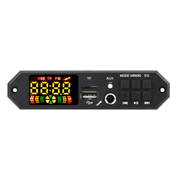 80W 12V Bluetooth MP3 Decoder Board With Power Amplifier Color Screen Call Recording, Model: Small Remote Control