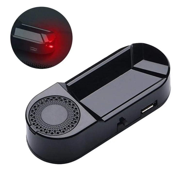 Car Solar Anti-Theft Alarm LED Warning Light With Aromatherapy(Red Light)
