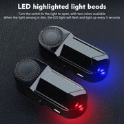 Car Solar Anti-Theft Alarm LED Warning Light With Aromatherapy(Blue Light)