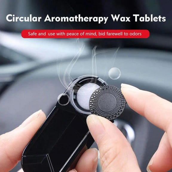 Car Solar Anti-Theft Alarm LED Warning Light With Aromatherapy(Blue Light)