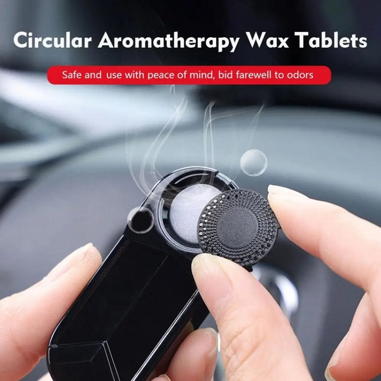 Car Solar Anti-Theft Alarm LED Warning Light With Aromatherapy(Red Light)