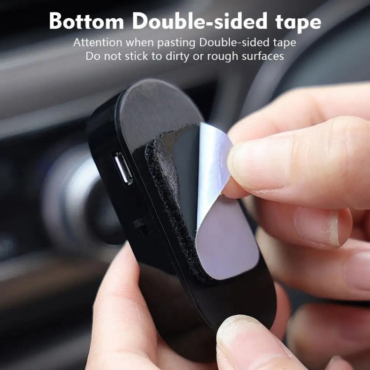 Car Solar Anti-Theft Alarm LED Warning Light With Aromatherapy(Red Light)