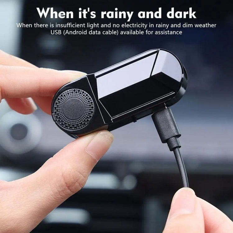 Car Solar Anti-Theft Alarm LED Warning Light With Aromatherapy(Red Light)