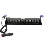 12 LED Car Front Suction Cup High Brightness Strobe Light(Red White Blue)