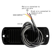 12W Car Side Signal Warning Light 24 LED Strobe Light(Red Blue)