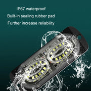 12W Car Side Signal Warning Light 24 LED Strobe Light(Yellow)