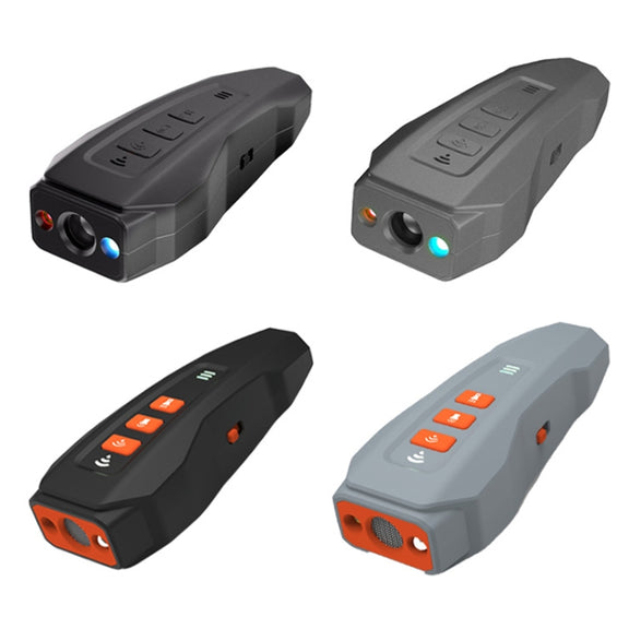 LED Flashing Light Handheld Ultrasonic Bark Arrester Frequency Conversion Dog Training Device(Dark Gray)