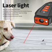 LED Flashing Light Handheld Ultrasonic Bark Arrester Frequency Conversion Dog Training Device(Dark Gray)