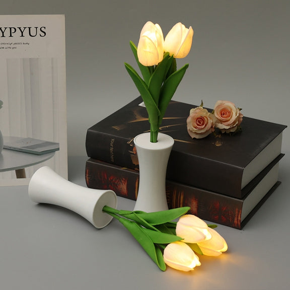 1.5V Tulip LED Night Light Indoor Decoration Sleeping Lamp Simulation Flower Ambient Light